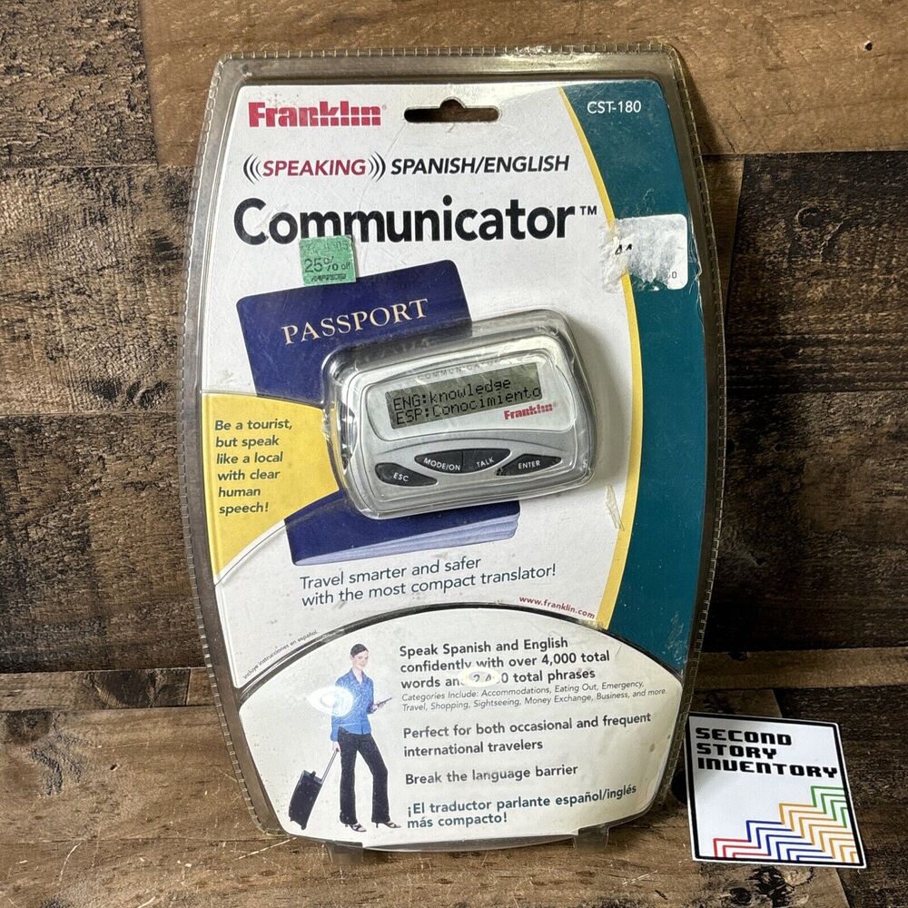 NIP Franklin CST-180 Speaking Spanish English Communicator Translator NEW